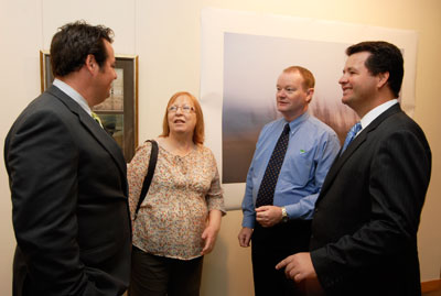 Cr Vicki Scott & Cr Jeff Strickson of Gosford City Council with Hayden & Michael Sharpe